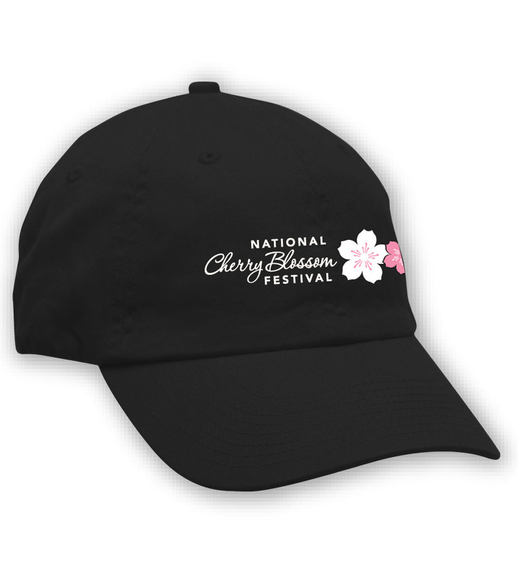Cherry Blossom Baseball Cap - Unisex Hats (Black) at  Women's  Clothing store