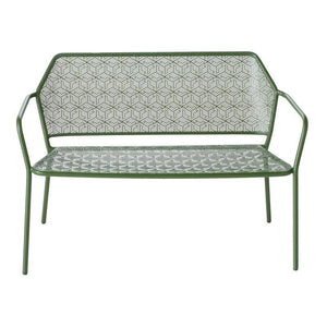 Martini Iron Garden Bench Moss