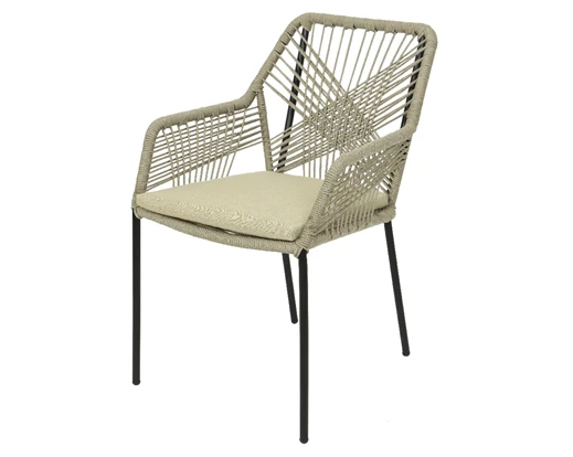 Seville Rope Chair, Grey (Indoor/Outdoor)