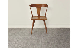 Basketweave Woven Floor Mat in Oyster - 35''X48"